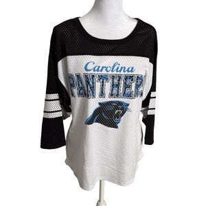 NFL Team Apparel Carolina Panthers Fan Jersey Women Size M